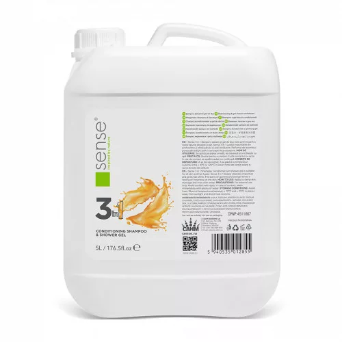 Kondicionáló Sampon and Tusfürdő Jasmine and Orange, 5L - SENSE