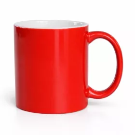 Keramikbecher, Rot – Preis inklusive Logodruck