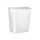 Mar plast can also be mounted on a wall, white trash bin 8 liters