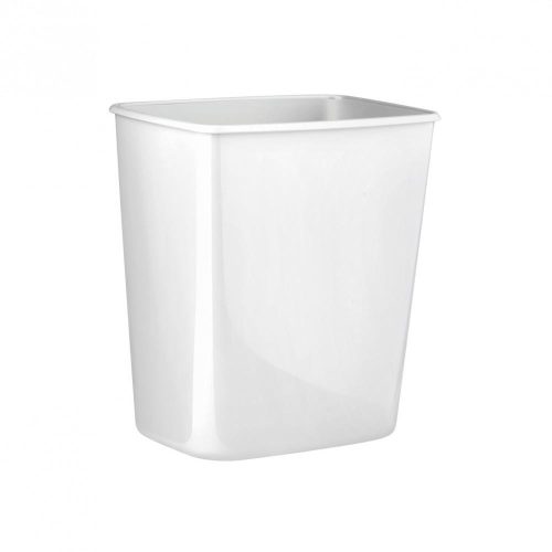 Mar plast can also be mounted on a wall, white trash bin 8 liters
