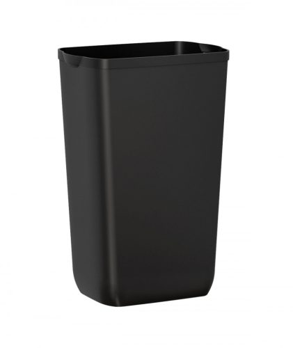 Mar plast can also be mounted on a wall, black trash bin 23 liters