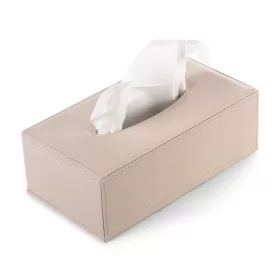   Kaba Taschentuchbox rechteckig, Stoff – Natur, klassisch, Schwarz