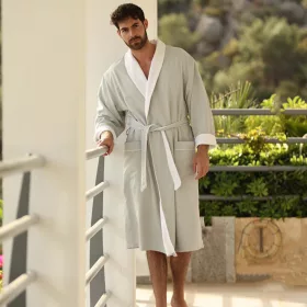 Hamptons Bademantel Grau XL