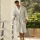 Hamptons Bademantel Grau XL