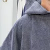 SwimSoft Badetuch-Poncho Schiefergrau 4-6 Jahre, 300 g