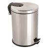 Edelstahl-Treteimer, mit Schließdämpfer, 5L, glänzend