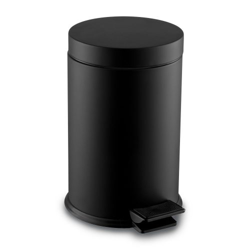 Edelstahl-Treteimer, mit herausnehmbarem Kunststoffeimer, 20L, schwarz