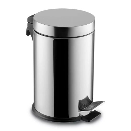 Edelstahl-Treteimer, mit herausnehmbarem Kunststoffeimer, 30L, glänzend