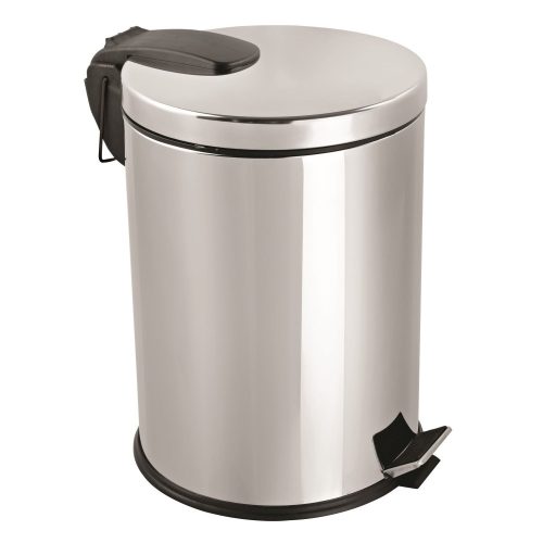 Edelstahl-Treteimer, mit herausnehmbarem Kunststoffeimer, 40L, glänzend