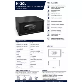 HOBBB Bølge Safe, Schwarz