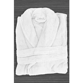 BADEMANTEL WEISS FROTTIER  GRÖSSE M