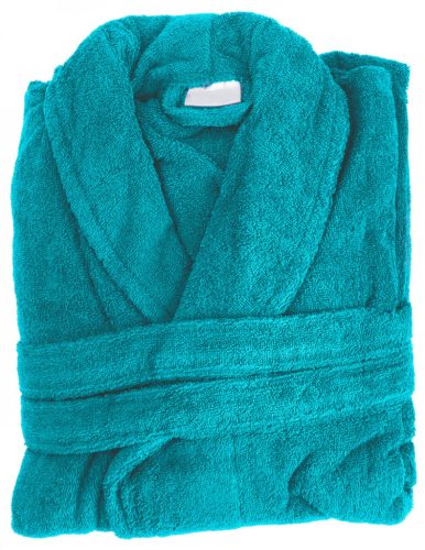 Bademantel farbig PETROL 40127 Größe L