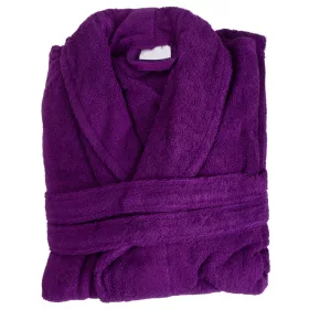 Bademantel farbig DUNKELLILA 8074 Größe XL