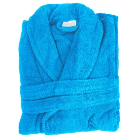 Bademantel farbig TÜRKIS 3470 Größe XL