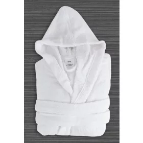 BADEMANTEL KINDER WEISS FROTTIER  GRÖSSE 10-12