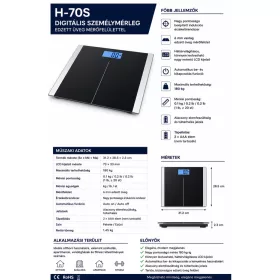 HOBBB Sne digitale Badezimmerwaage