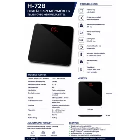 HOBBB Hede digitale Badezimmerwaage