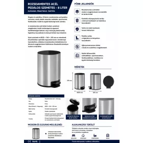 HOBBB Ferring Badezimmer-Mülleimer, 8,0 l