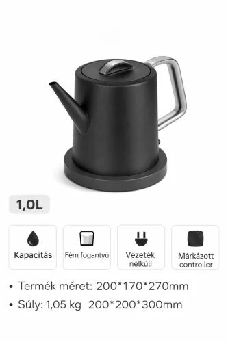 Designer elektromos vízforraló – 1L