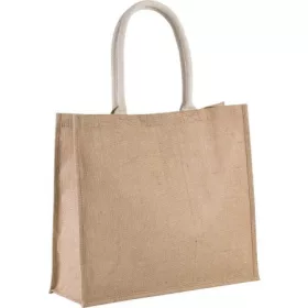   Kimood Jutetasche, Natural/Gold, U – Preis inklusive Logodruck