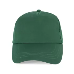   K-UP 5-Panel-Baseballkappe, Waldgrün, U – Preis inklusive Logodruck