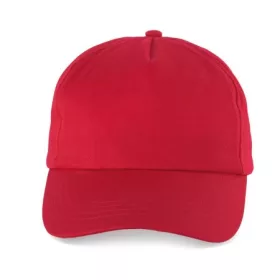   K-UP 5-Panel-Baseballkappe, Rot, U – Preis inklusive Logodruck
