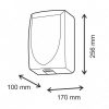 THINDRY Hand dryer, stainless steel, matt, brushed, automatic, 1000W