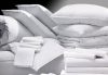 Laken 220 x 280 Hotel, glatte Mischfaser, 50 % Baumwolle, 50 % Polyester, 130 g/m²