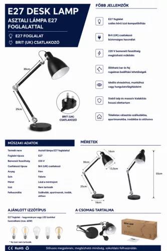 HOBBB Rim Tischlampe