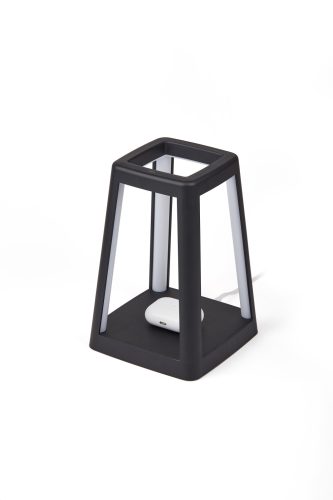 Lexon Laternenlampe - schwarz