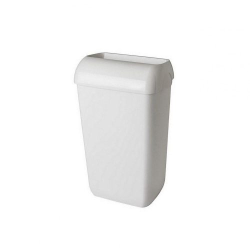 Mar Plast wall mounted trash can A74401 with lid 23 L white