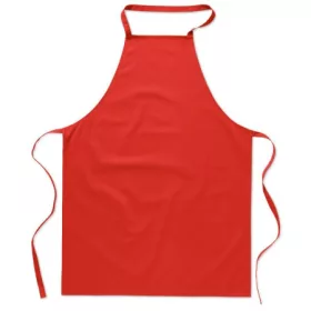 Baumwoll-Küchenschürze, Rot – Preis inklusive Logodruck