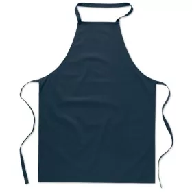   Baumwoll-Küchenschürze, Dunkelgrau – Preis inklusive Logodruck