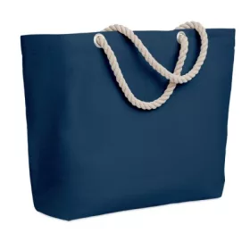   Strandtasche mit Seilgriff, Dunkelblau – Preis inklusive Logodruck