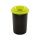 Plafor ECO round, cylinder trash can 50L black/green