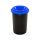 Plafor ECO round, cylinder trash can 50L black/blue