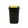 Plafor Quatro spring tipping dustbin with lid 45L black/yellow