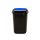 Plafor Quatro spring tipping dustbin with lid 45L black/blue