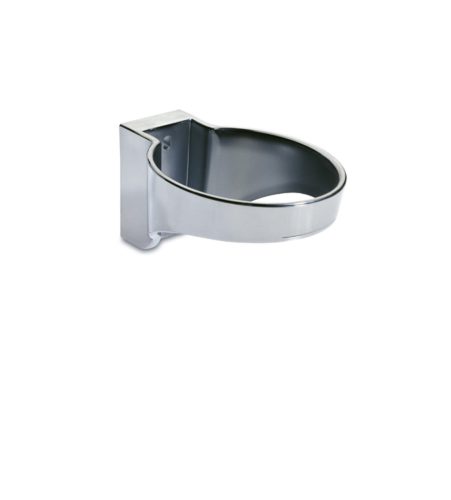 Ringförmiger Kunststoff-Wandhalter mit Kabelverriegelung Chrom