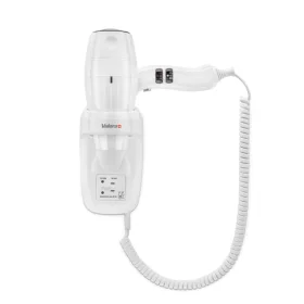   Valera Silent Jet Protect 1200 Shaver Weiß - 1200 W - Wandmontierter professioneller Haartrockner mit Rasiersteckdose