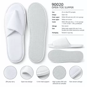Offener Hotelslipper aus Frottier