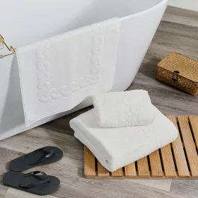Monaco Handtuch Weiß 100x180cm, 770 g