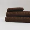 Serenity Spa Waffelhandtuch Braun 100x170cm, 450 g
