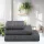Serenity Spa Waffelhandtuch Schiefergrau 100x170cm, 450 g