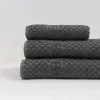 Serenity Spa Waffelhandtuch Schiefergrau 100x170cm, 450 g