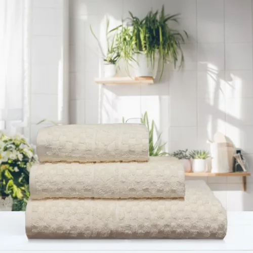 Serenity Spa Waffelhandtuch Elfenbein 50x90cm, 450 g