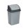 Planet Dustbin with flip-top lid, plastic, grey/anthracite, 16 L