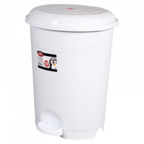 Planet Treteimer, Kunststoff, LUXURY weiß, mit herausnehmbarem Korb, 6L NO2