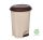 Planet Treteimer, Kunststoff, ECO braun mit herausnehmbarem Korb, 12L NO3