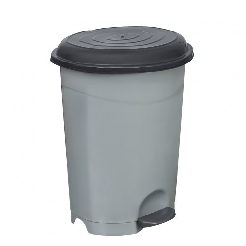 Planet Treteimer, Kunststoff, ECO anthrazit, mit herausnehmbarem Korb, 50L